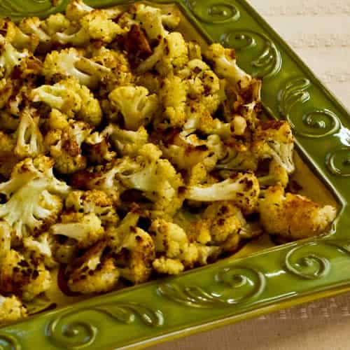 Roasted Cauliflower with Parmesan|Kalyn’s Kitchen