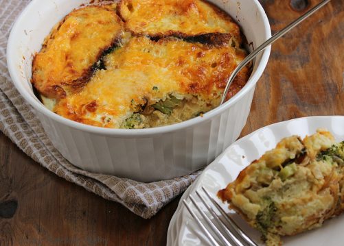 Broccoli Cheddar Strata|Craving Something Healthy