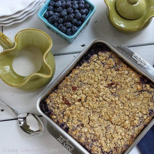 Wild Blueberry Cheesecake Baked Oats