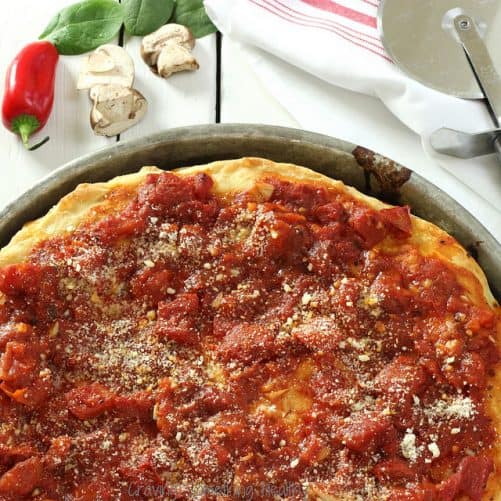 Healthier Chicago Style Pizza