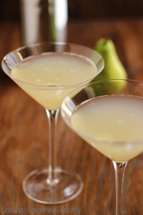 Ginger Pear Martini (or Mocktail)