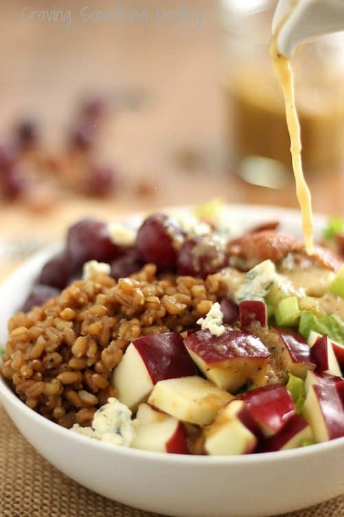 Wheat Berry Waldorf Salad|Craving Something Healthy