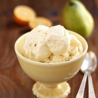 Skinny Pear and Meyer Lemon Ice Cream