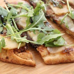 Pear Prosciutto Arugula Pizza|Craving Something Healthy