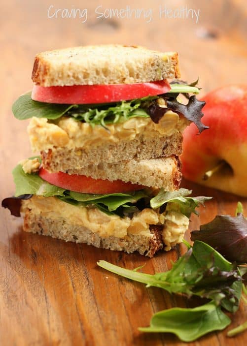 Curried Chickpea Salad Sandwiches|Craving Something Healthy