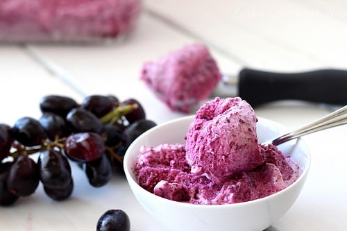 Black Grape Sorbet @Craving Something Healthy