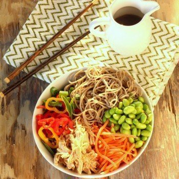 Summer Slow Cooker Asian Chicken Salad Bowls