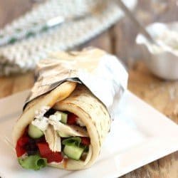 Greek Chicken Gyros with Tzatziki Sauce|Craving Something Healthy