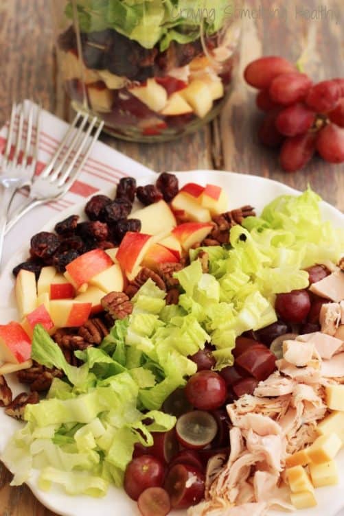 Smoked Turkey Harvest Salad with Maple Vinaigrette|Craving Something Healthy