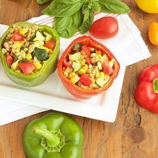 Garden Stuffed Sweet Peppers