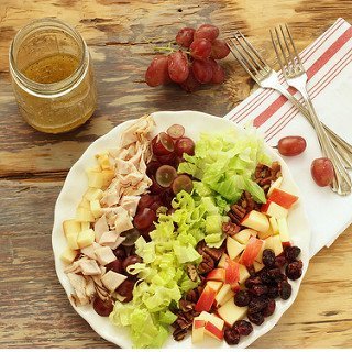 Smoked Turkey Harvest Salad with Maple Vinaigrette