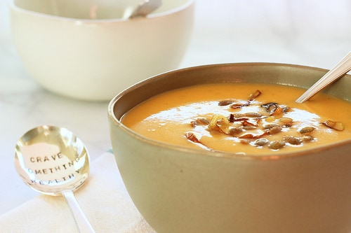 Butternut Squash and Green Apple Soup|Craving Something Healthy