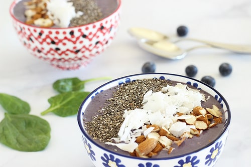 Immune Boosting Wild Blueberry Kefir Smoothie Bowl|Craving Something Healthy