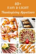 Pinterest image for Easy, Light Thanksgiving Appetizers.