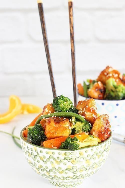 General Tso's Tofu with Vegetables