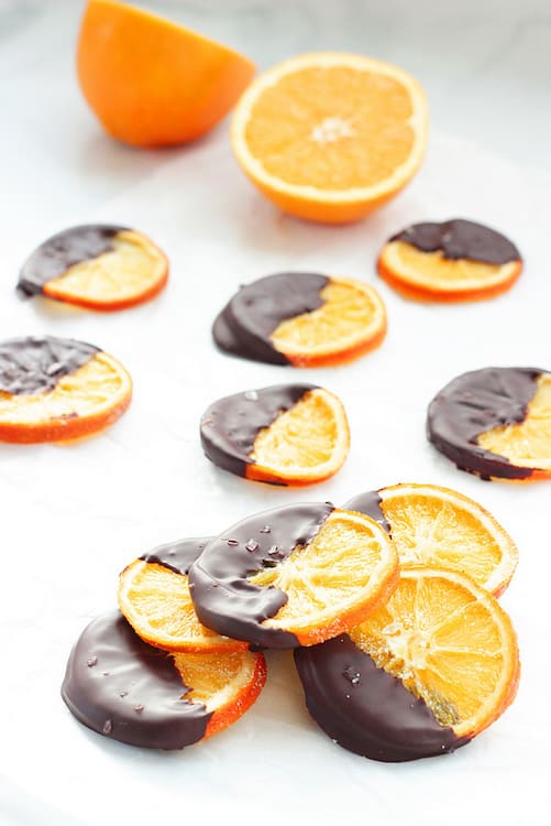 Dark Chocolate Covered Candied Orange Slices | Craving Something Healthy