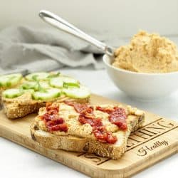 Vegan Harissa Almond Cheese Spread