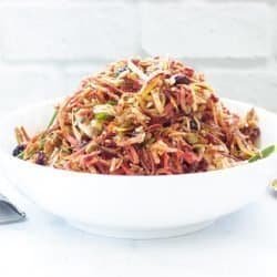 Crunchy Rainbow Carrot Slaw