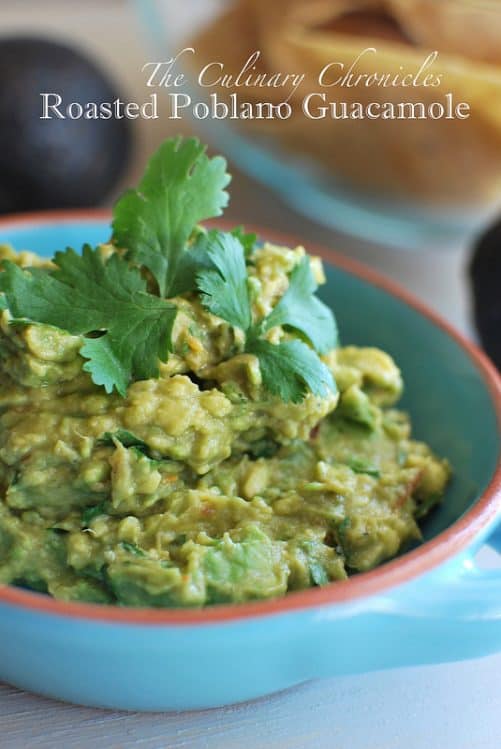 Roasted Poblano Guacamole|The Culinary Chronicles