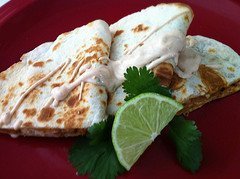 Chicken Quesadillas With Mango Chipotle