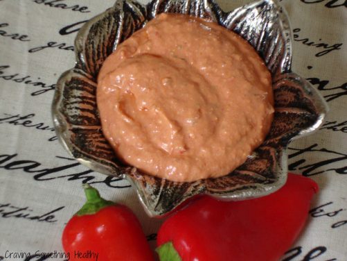 Roasted Red Pepper and Sun Dried Tomato Dip|Craving Something Healthy