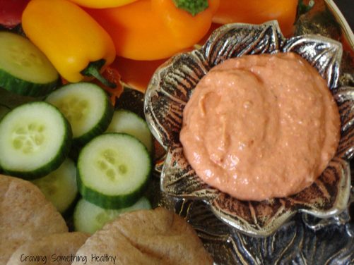 Counting Calcium- Roasted Red Pepper and Sun Dried Tomato Dip