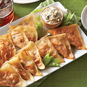 Buffalo Chicken Pot Stickers|My Recipes