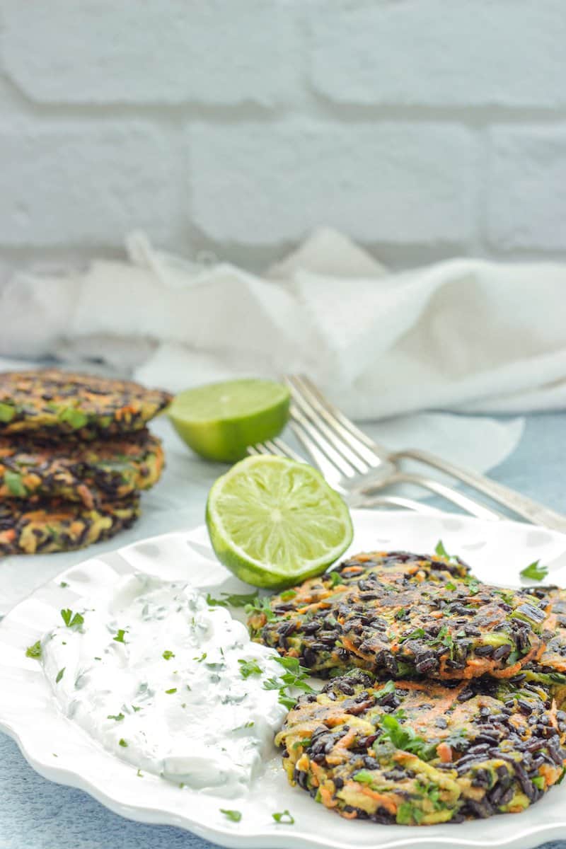 Carrot Zucchini & Brown Rice Fritters