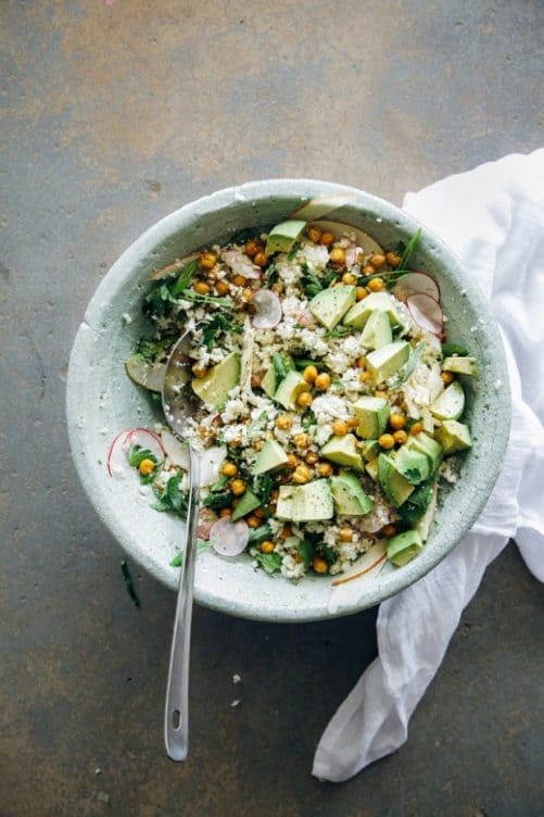 Cauliflower and Roasted Garbanzo “Rice and Peas”|The First Mess