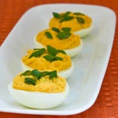 Sriracha Deviled Eggs|Kalyn's Kitchen