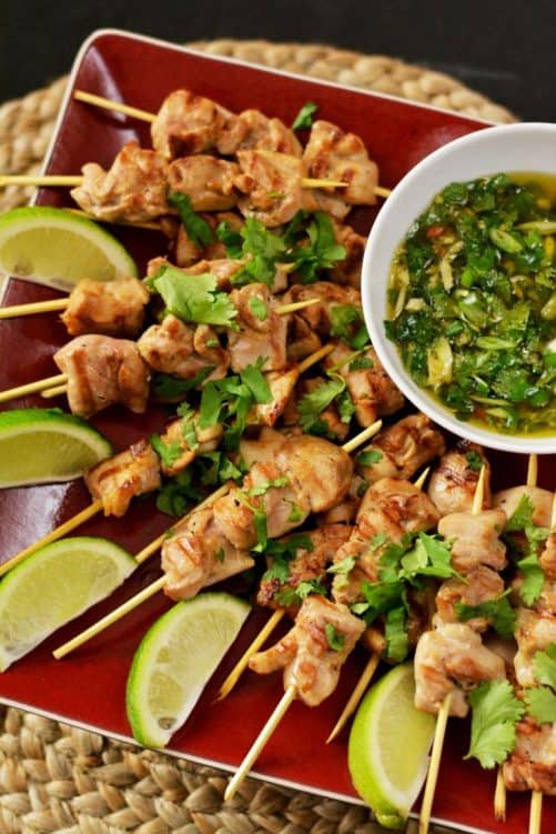 Thai Chicken Skewers With Sweet Chili Sauce|Knead for Food