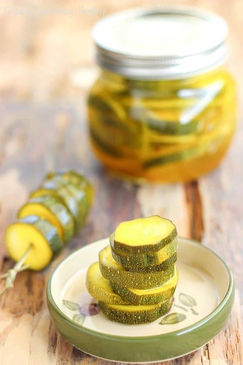 Refrigerator Zesty Zucchini Pickles