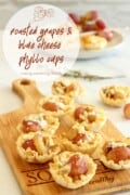 Roasted grapes phyllo cup appetizers Pinterest pin