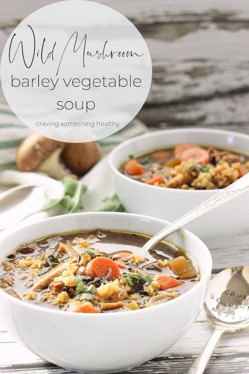 Wild Mushroom Barley Soup |Craving Something Healthy #soup #barleysoup #mushroomrecipes #mushroomsouprecipes #dinner #crockpotsoup #vegetariansoup 