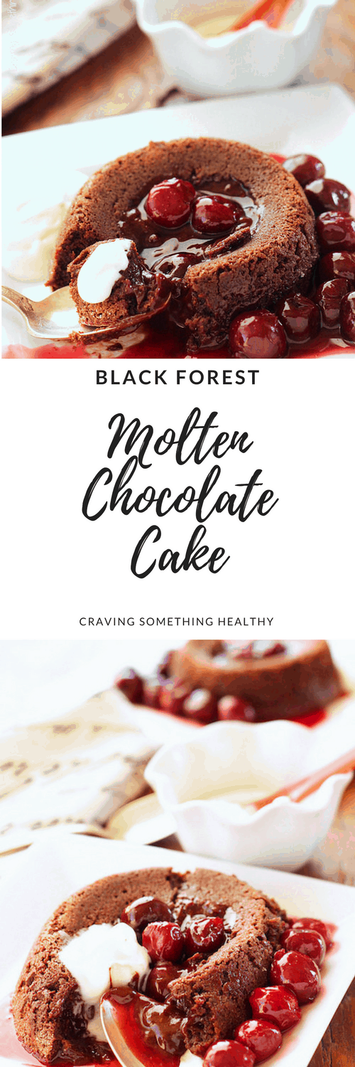 Black Forest Molten Chocolate Cake|Craving Something Healthy